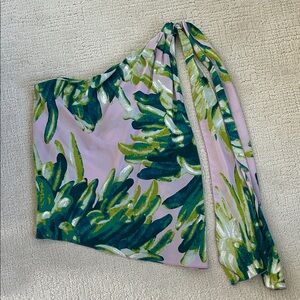 Just Cavalli Vibrant Floral One-Shoulder Blouse